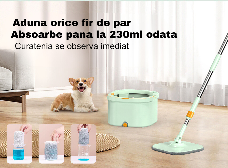 FOtehniq Home Mop Albastru Marine-Blue 6+1 Lavete